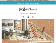 Tablet Screenshot of corkboard.com